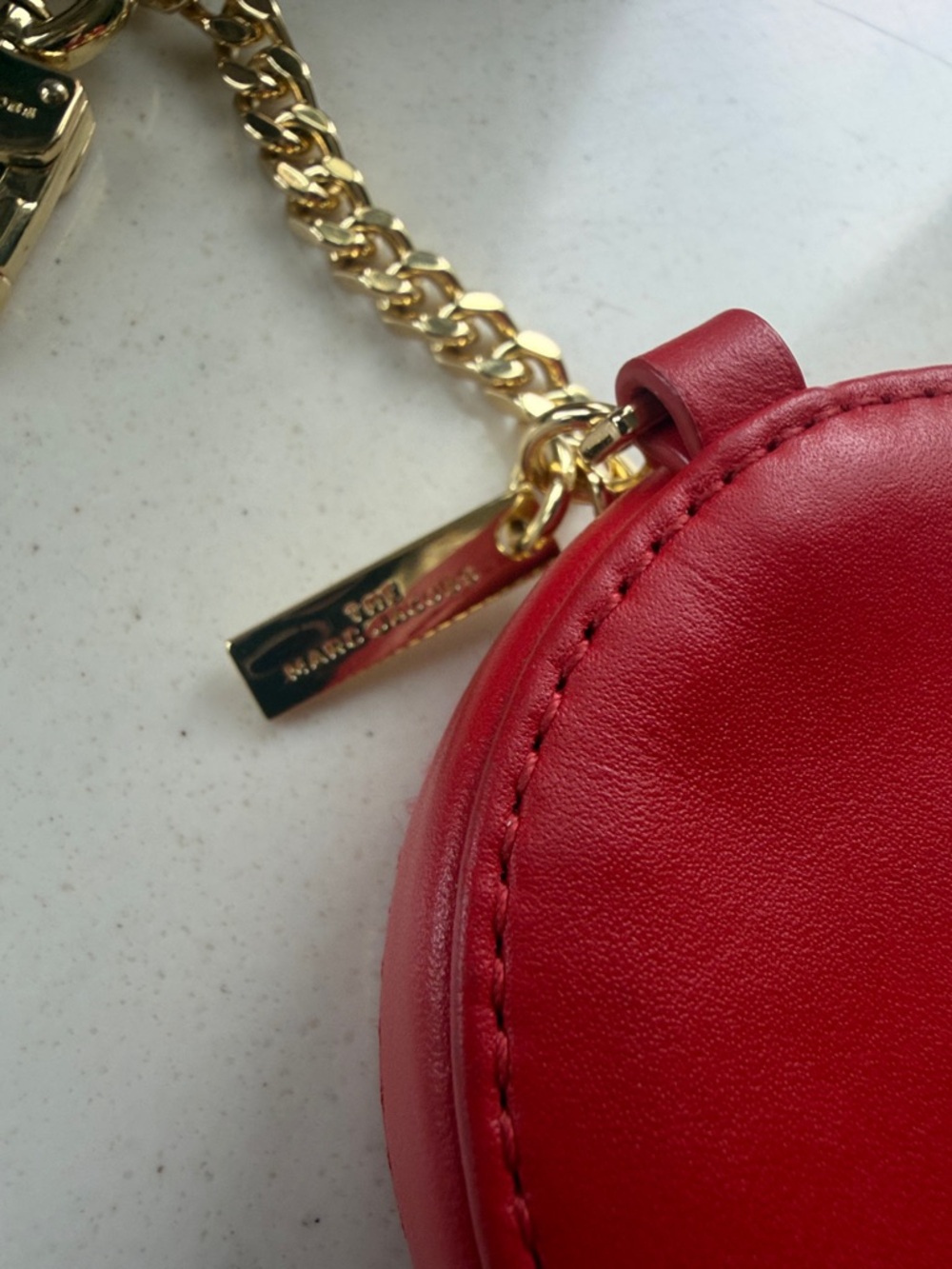 Marc Jacobs Red - The Sweet Spot Leather Card Case - Picture 4 of 7